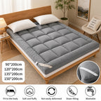 4"inch MATTRESS TOPPER Deep Hotel Quality Microfiber White/Grey