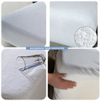 WATERPROOF TERRY MATRESS  PROTECTOR FITTED BED
