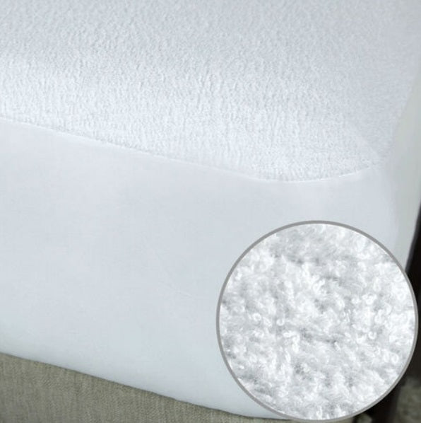 WATERPROOF TERRY MATRESS  PROTECTOR FITTED BED
