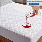 Extra Deep Quilted Waterproof Matress Mattress Protector Fitted