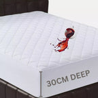 Extra Deep Quilted Waterproof Matress Mattress Protector Fitted