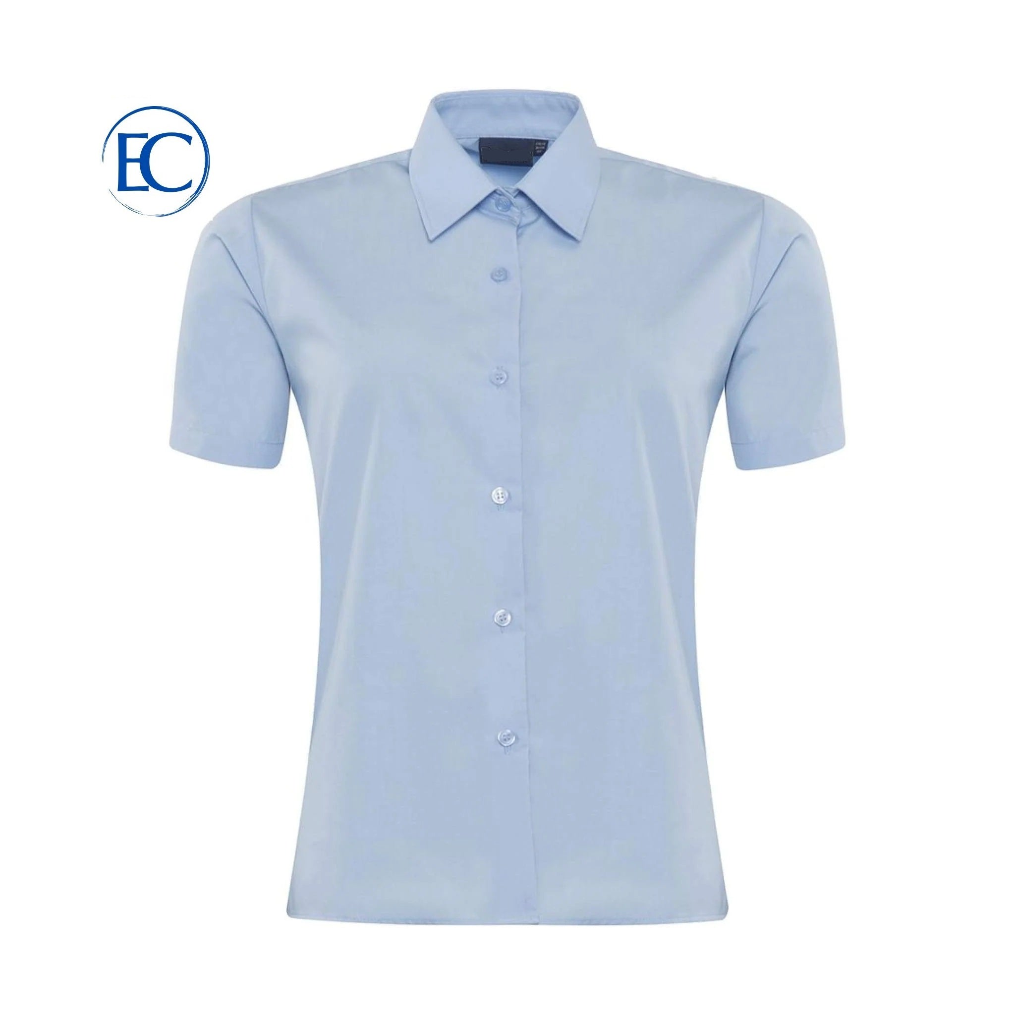 Plain Boys Half Sleeved Shirt - Sky Blue