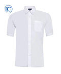 Plain Boys Half Sleeved Shirt - White