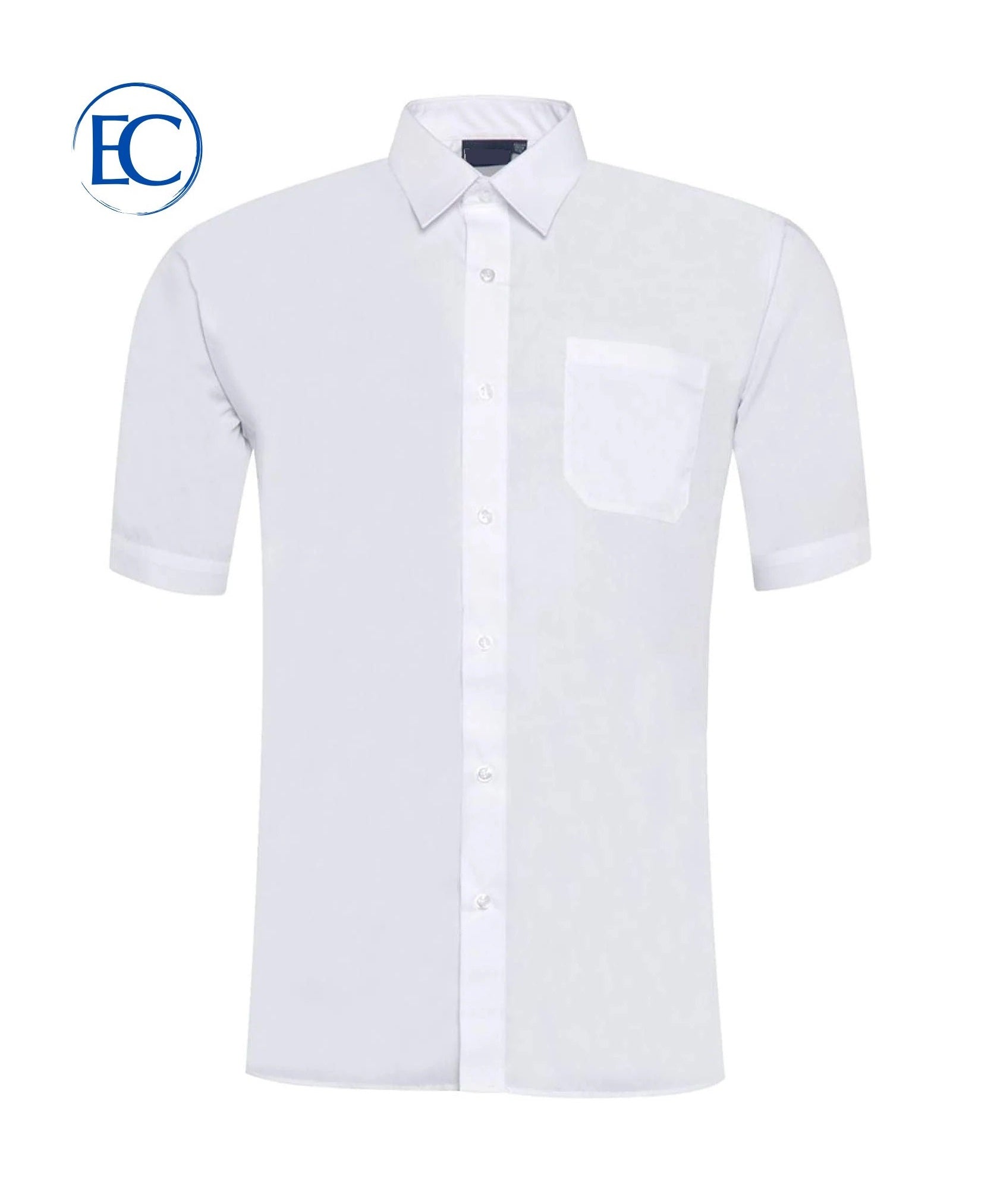 Plain Boys Half Sleeved Shirt - White